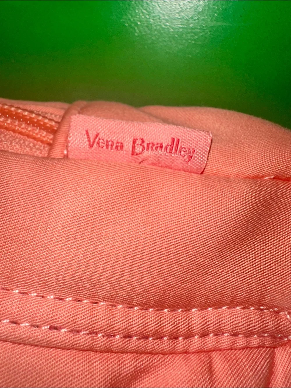 Vera Bradley Peach Crossbody Satchel with Adjustable Strap